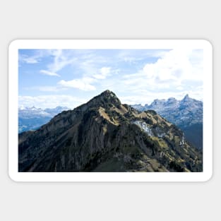 Panorama Swiss Alps II / Swiss Artwork Photography Sticker